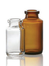 Picture of 50 ml injection vial, amber, type 1 moulded glass