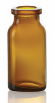 Picture of 15 ml injection vial, amber, type 1 moulded glass