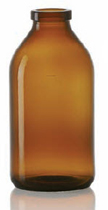 Picture of 125 ml infusion vial, amber, type 1 moulded glass